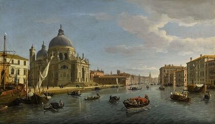 Venice, Santa Maria della Salute and the entrance to the Grand Canal