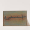Venice; Sunset on Harbour (1880) by James Abbott McNeill Whistler