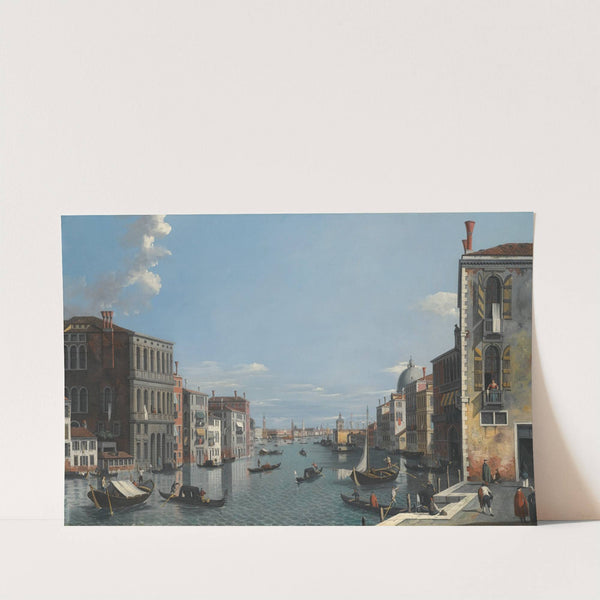 Venice, The Grand Canal, Looking East, Towards The Dogana by Venetian School