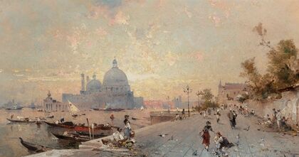 Venice under sunset
