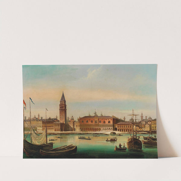 Venice, View of the Doge’s Palace and St. Mark’s Square (1861) by Ferdinand Lepie