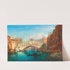 Venice, View Of The Rialto Bridge by Gustaf Wilhelm Palm