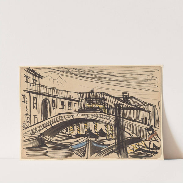 Venice,Boats by Oscar Bluemner