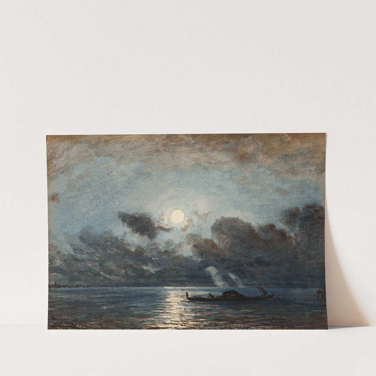 Venise, Clair De Lune by Félix Ziem