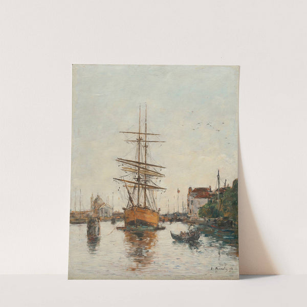 Venise, Le Quai de la Giudecca (1895) by Eugène Boudin