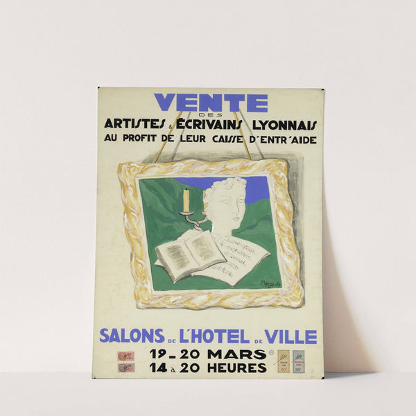 Vente des artistes & écrivains lyonnais au profit de leur caisse d'entr'aide by M. Agnès