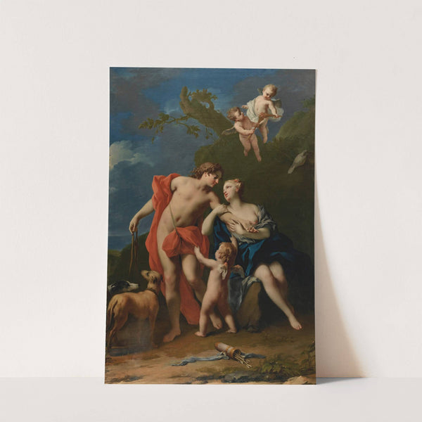 Venus And Adonis by Jacopo Amigoni