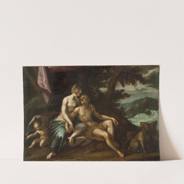 Venus and Adonis (circa 1574-1588) by Hans von Aachen