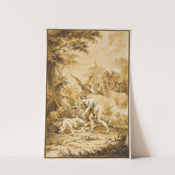 Venus and Adonis by Januarius Zick