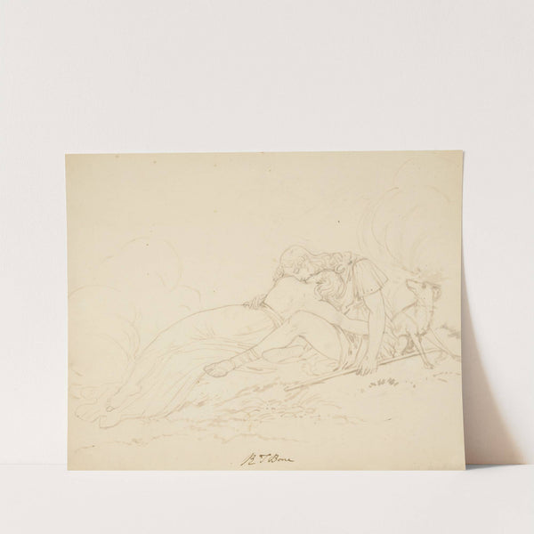 Venus and Adonis by Robert Trewick Bone