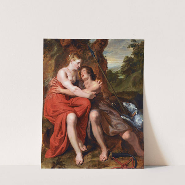 Venus and Adonis by Josse De Pape