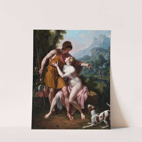 Venus And Adonis by Jean-Baptiste Regnault