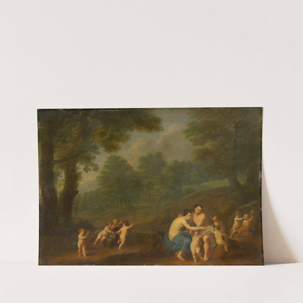 Venus and Adonis (Love Scene) (1731) by Johann Friedrich Gerhard