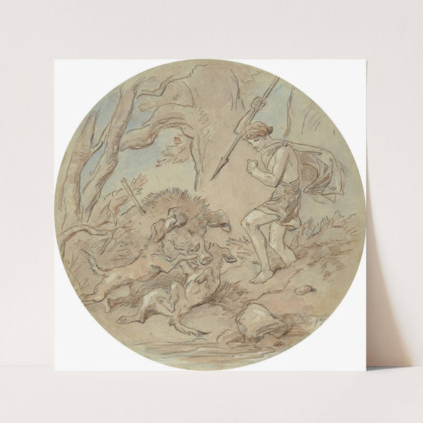 Venus and Adonis pl12 by Hablot Knight Browne