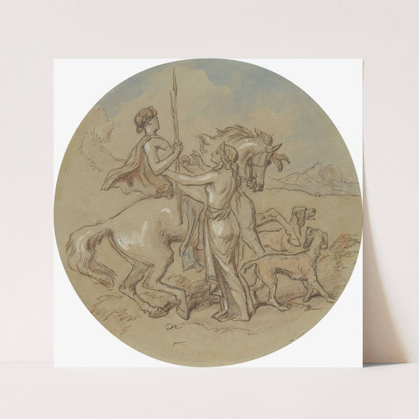 Venus and Adonis pl14 by Hablot Knight Browne