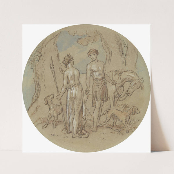 Venus and Adonis pl15 by Hablot Knight Browne