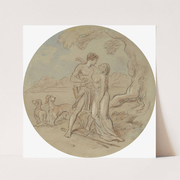 Venus and Adonis pl2 by Hablot Knight Browne