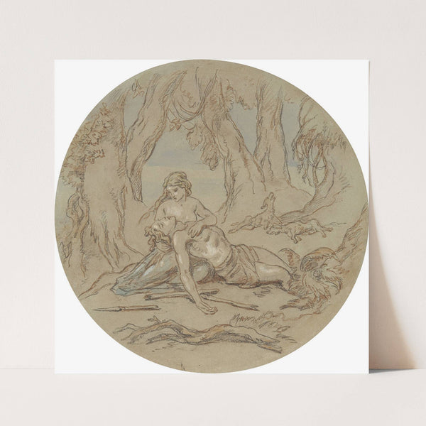 Venus and Adonis pl3 by Hablot Knight Browne