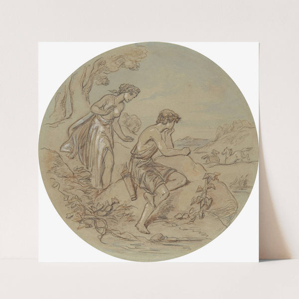 Venus and Adonis pl8 by Hablot Knight Browne