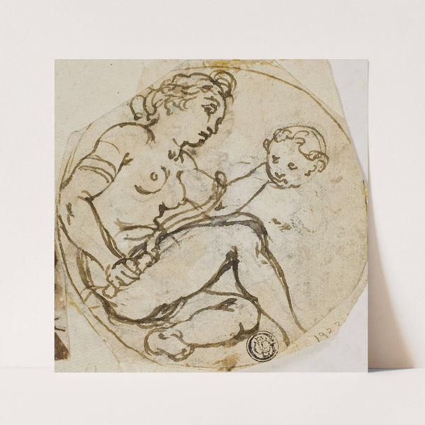 Venus and Cupid by Andrea Lilio