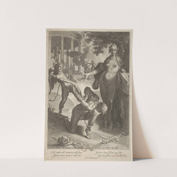 Venus and Cupid Bind Mercury by Lucas Kilian