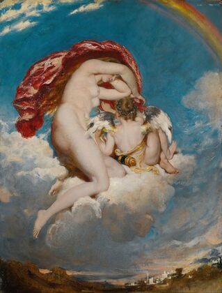 Venus And Cupid Descending