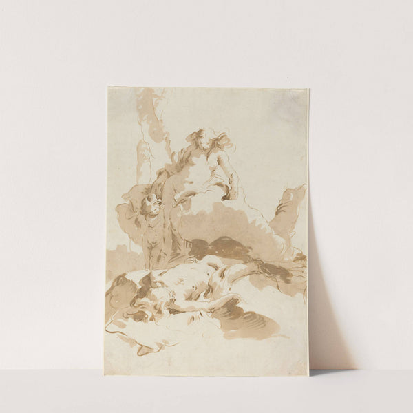 Venus and Cupid Discovering the Body of Adonis (c. 1740) by Giovanni Battista Tiepolo