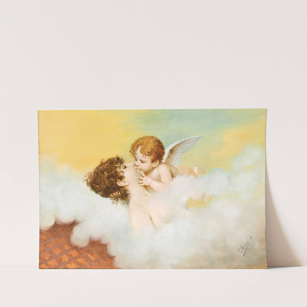 Venus and Cupid in the taste of Art Nouveau by Franz Rösler