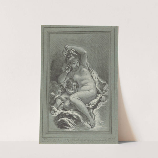 Venus and Cupid on a Dolphin by Louis-Marin Bonnet