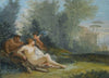 Venus And Cupid With A Satyr In A Classical Landscape