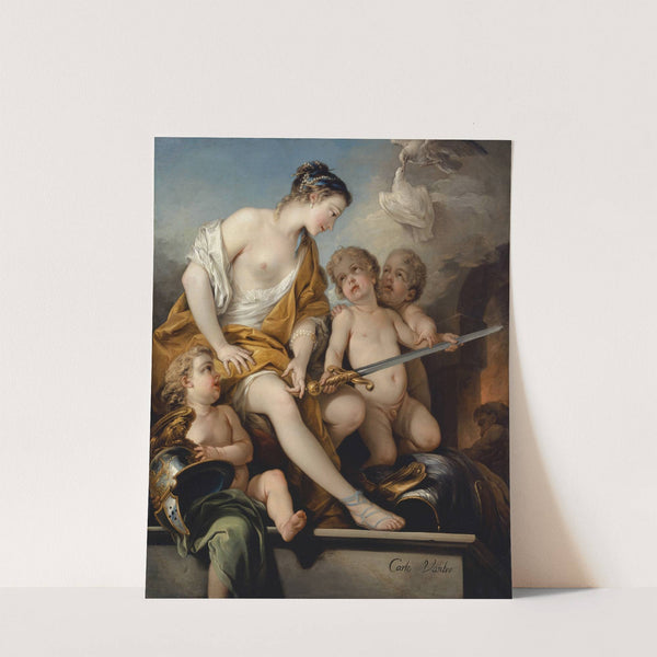 Venus And Cupids With The Arms Of Mars (1743) by Charles-André van Loo