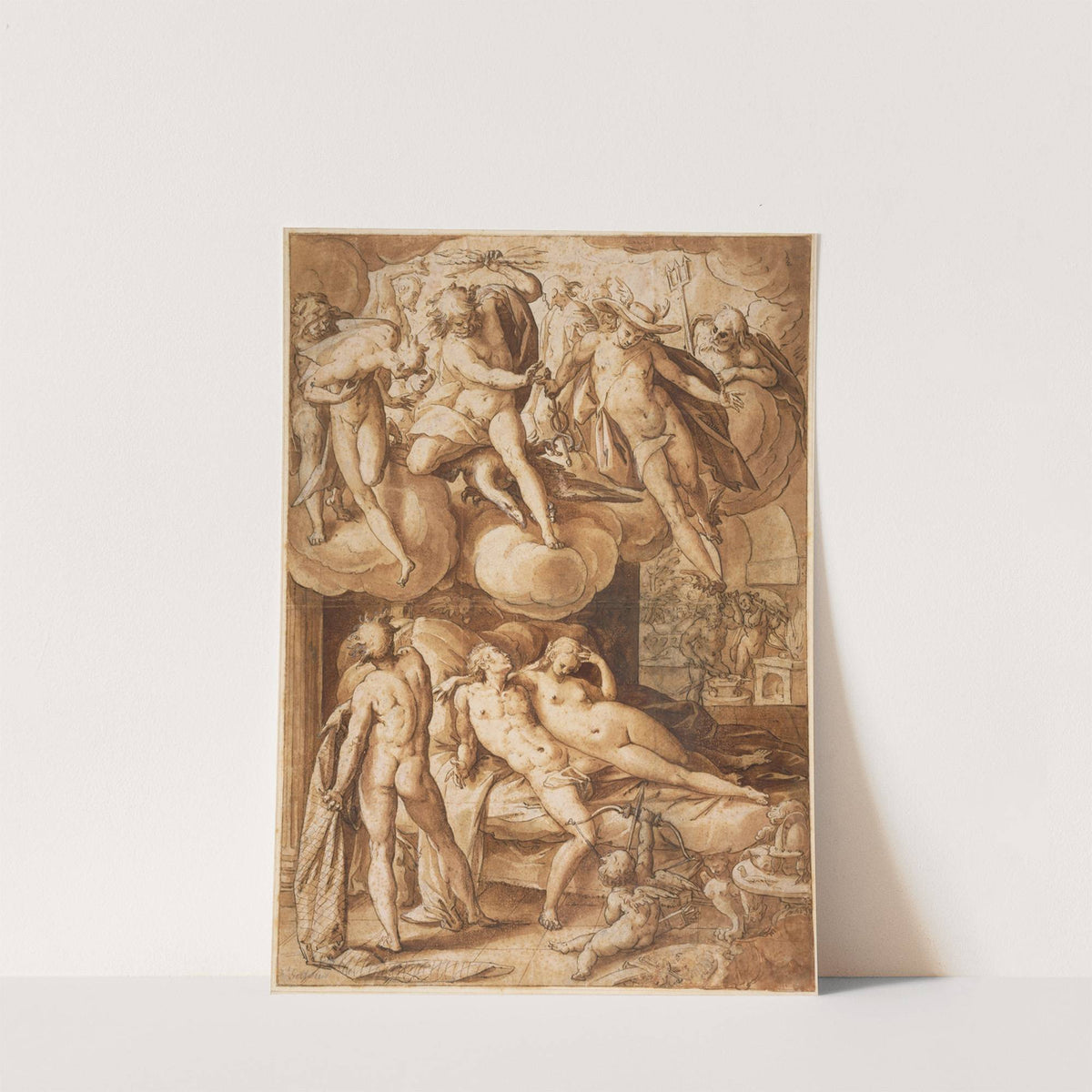 Venus and Mars Surprised by Vulcan by Hendrick Goltzius