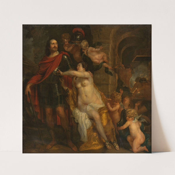 Venus Arming a Warrior, possibly Johan Maurits, Count of Nassau-Siegen, at the Forge of Vulcan by Thomas Willeboirts Bosschaert