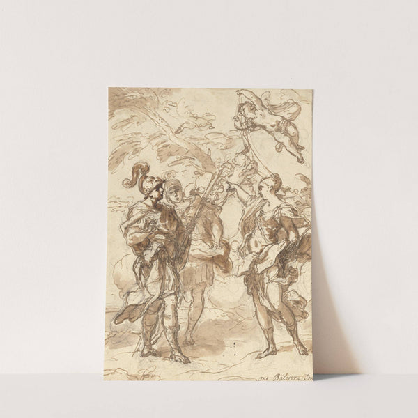 Venus as a Huntress Appearing to Aeneas and Achates (1713) by Antonio Balestra