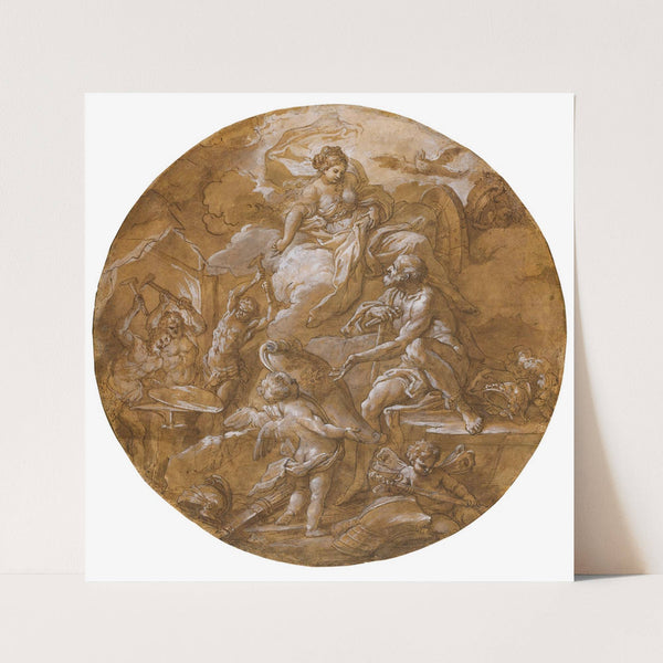 Venus At The Forge Of Vulcan by Sebastiano Conca