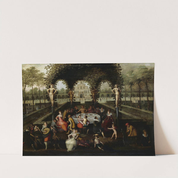 Venus, Bacchus and Ceres With Mortals in a Garden of Love by Louis de Caullery