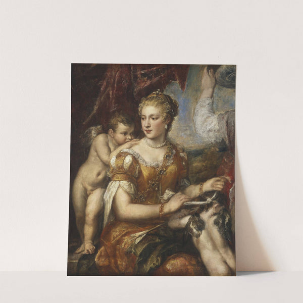 Venus Blindfolding Cupid (c. 1566-1570) by Follower of Titian