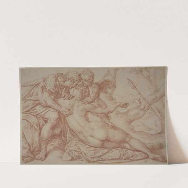 Venus, Cupid and Adonis by Bartholomaeus Spranger