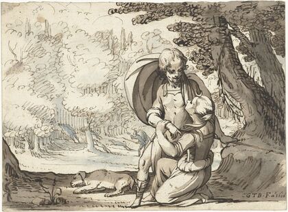 Venus en Adonis in gesprek