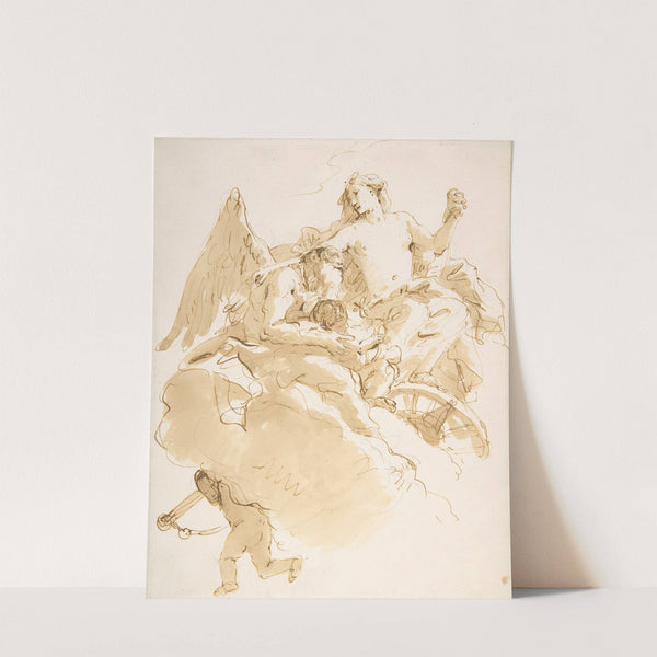 Venus Entrusting an Infant to Time (1696–1770) by Giovanni Battista Tiepolo