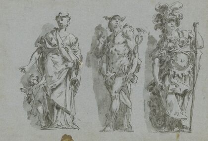 Venus, Merkur und Minerva (Scheinskulptur)