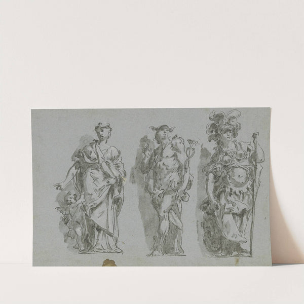 Venus, Merkur und Minerva (Scheinskulptur) by Gaspare Diziani