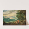 Venus Mourning Adonis In A Panoramic Wooded Landscape by Joos de Momper