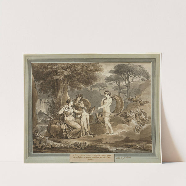 Venus Presents Cupid to Calypso, from The Adventures of Telemachus, Book 7 (1808) by Bartolomeo Pinelli