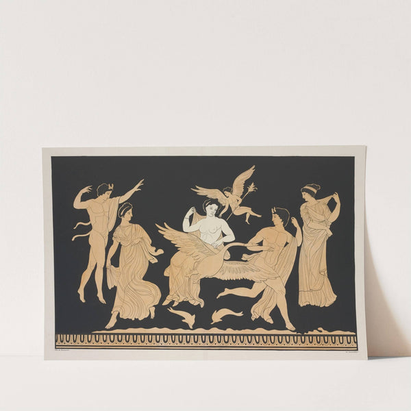 Venus seated on a swan and accompanied by Eros. (1844-1861) by Alexis Louis Pierre Housselin