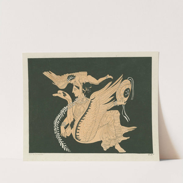 Venus sitting on a swan and accompanied by a hermaphrodite (1844-1861) by Alexis Louis Pierre Housselin