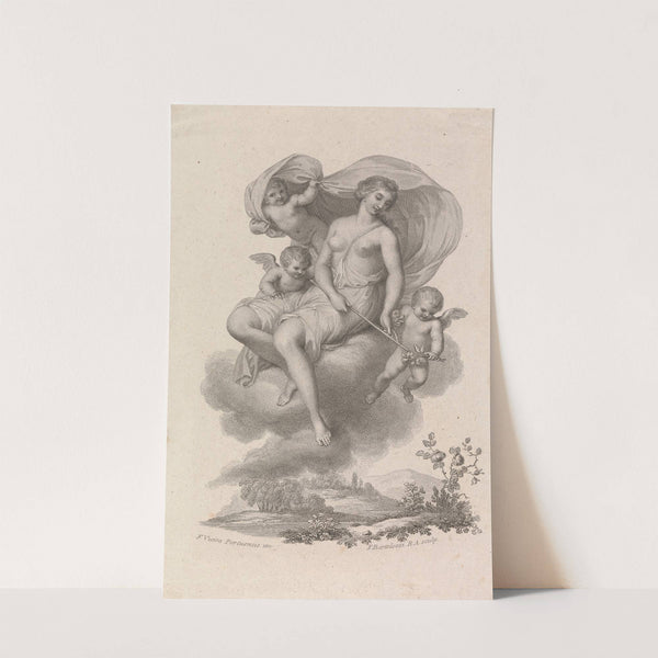 Venus with three Cupids in the Sky (1800) by Francis Vieira