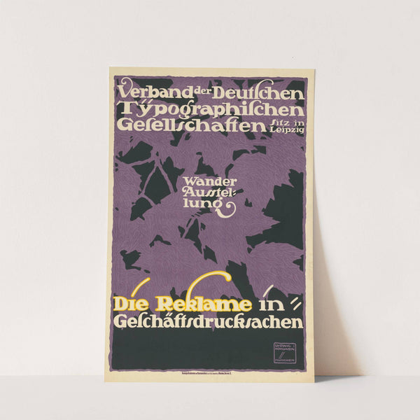 Verband der Deutschen Typographischen Gesellschaften Wanderausstellung Die Reklame in Geschäftsdrucksachen (1913) by Ludwig Hohlwein