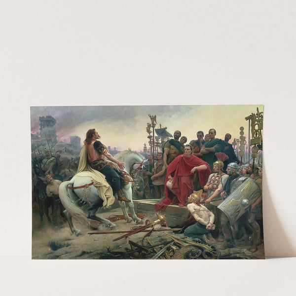 Vercingetorix throws down his arms at the feet of Julius Caesar by Lionel Royer