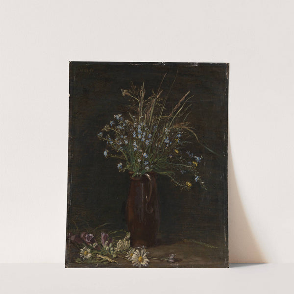 Vergißmeinnicht-Stilleben by Gustav Crecelius